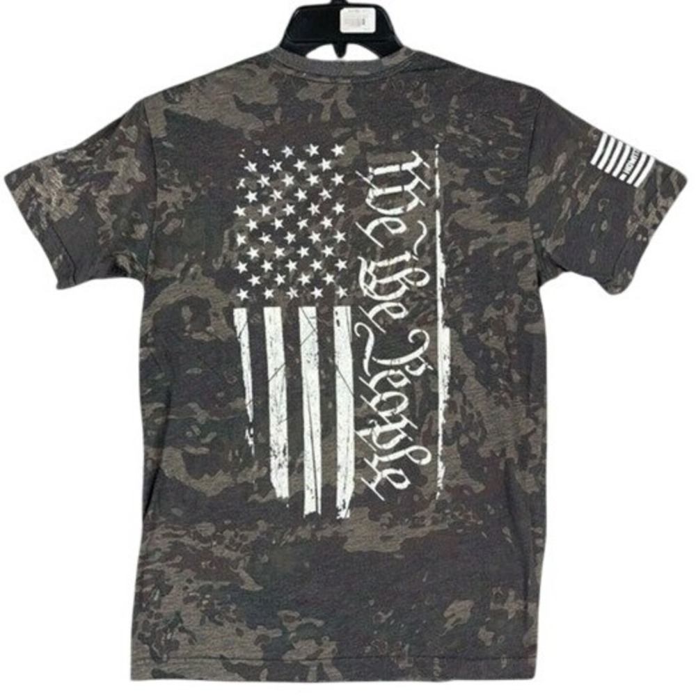 Howitzer Patriot We The People Camo Tactical Patriotic Graphic Tee Mens S